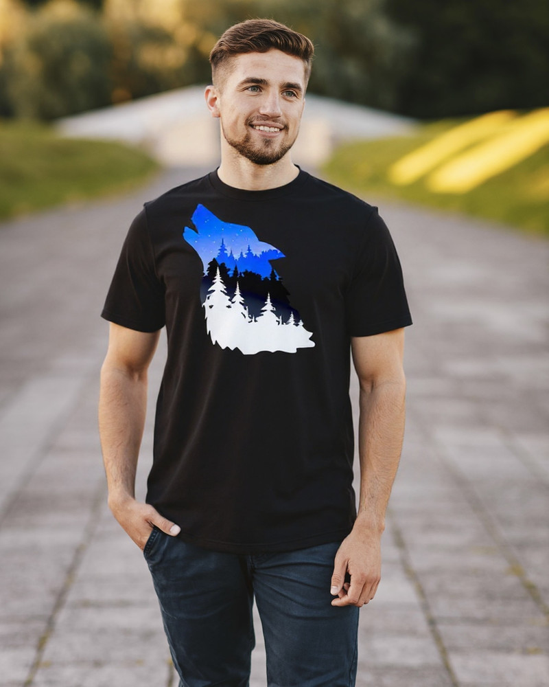 ESTONIAN WOLF T-SHIRT UNISEX  BLACK