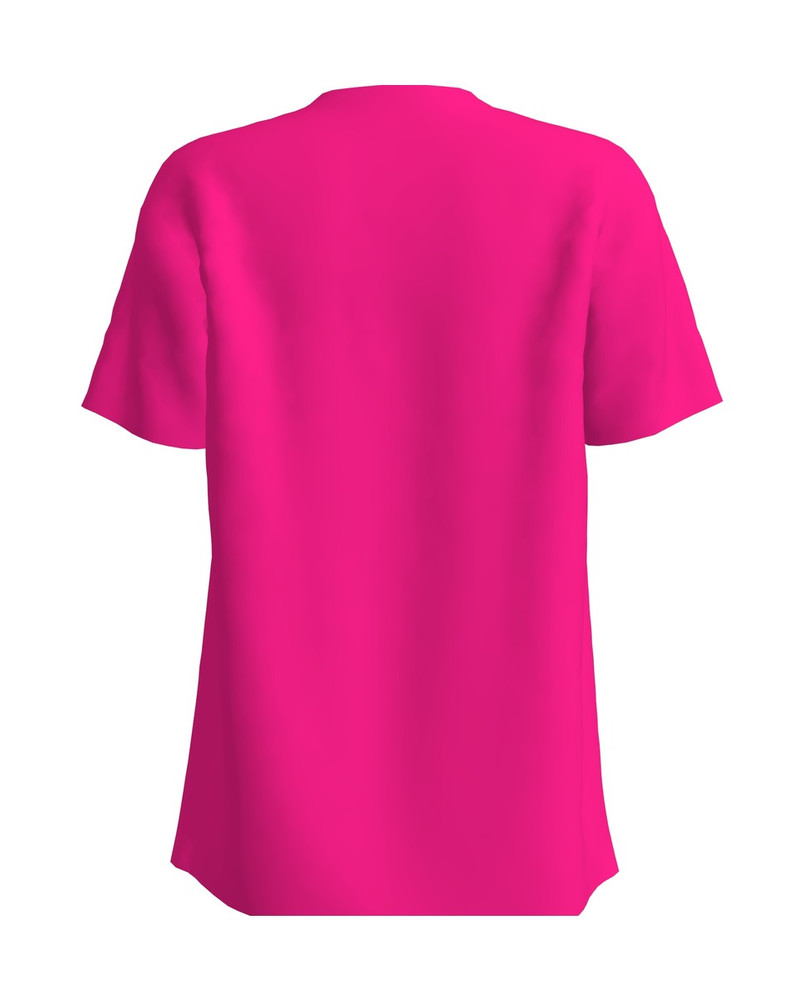 LETTER R SLIM T-SHIRT FUCHSIA