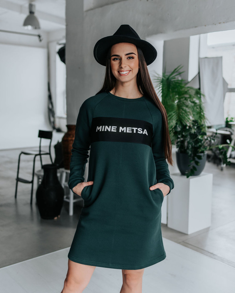 MINE METSA POCKET DRESS GREEN