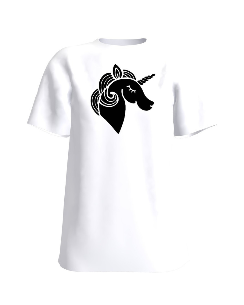 VELVET UNICORN  SLIM T-SHIRT WHITE