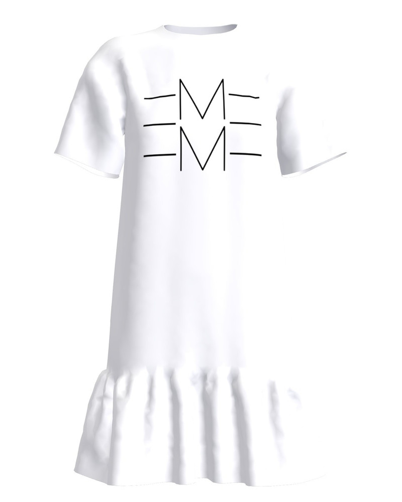 EMME FRILL DRESS WHITE