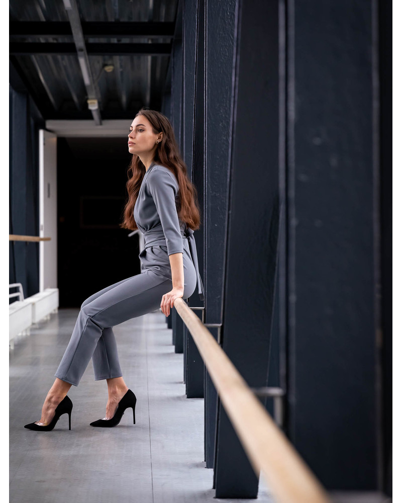 ELEGANT JUMPSUIT  GREY