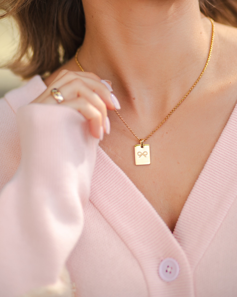 TD BOW NECKLACE GOLD