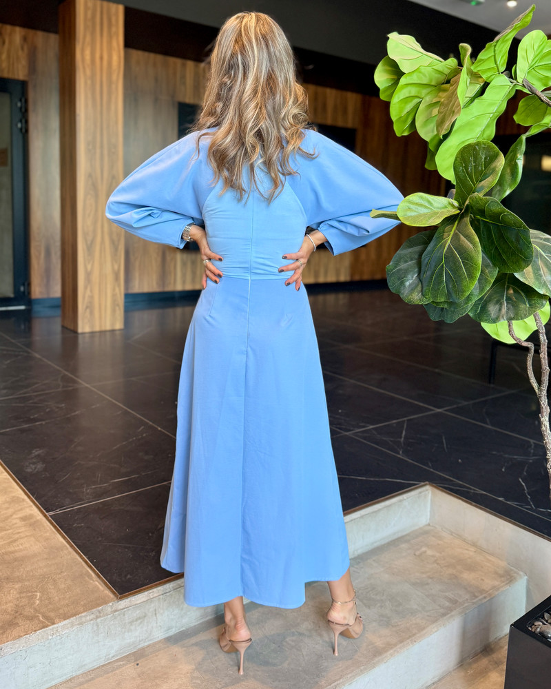 DOLLISH MIDI DRESS BLUE