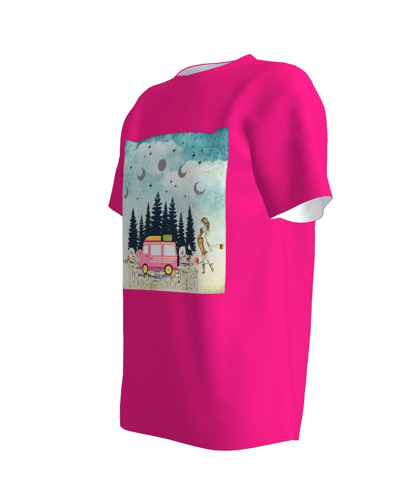 T-shirt pink TRAVEL