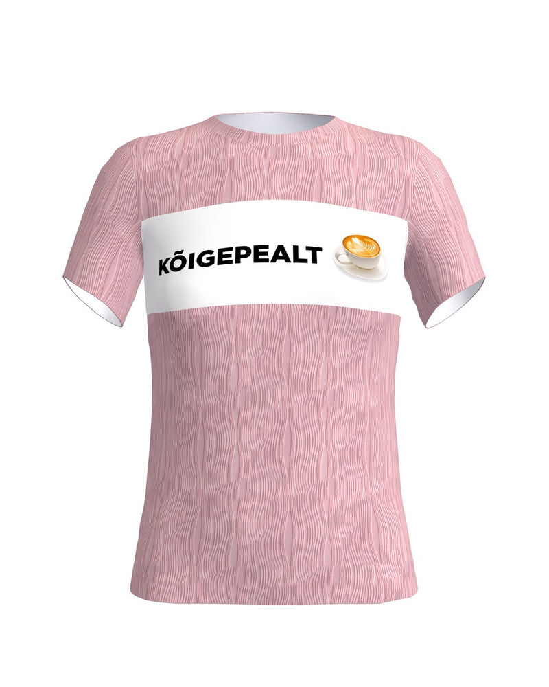 KÕIGEPEALT KOHV pink t shirt