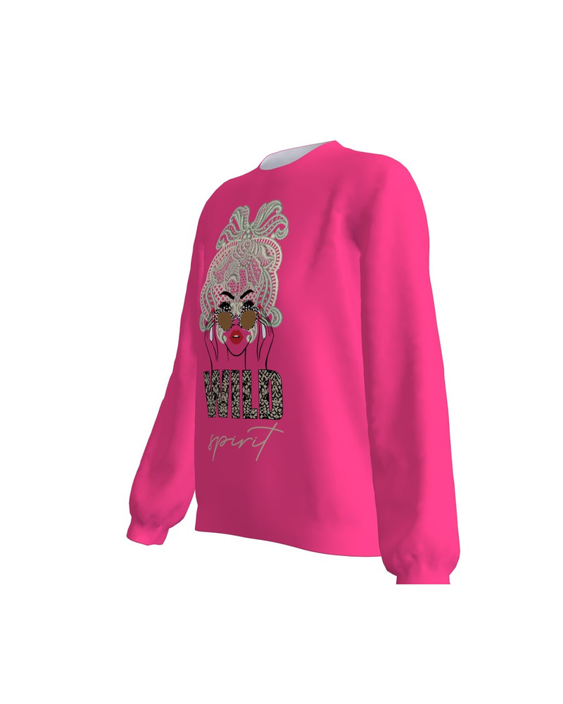 Sweatshirt Regular Pink Brushed Wild