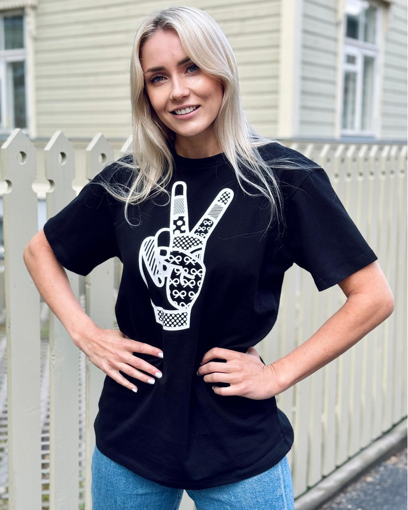 PEACE UNISEX T-SHIRT BLACK