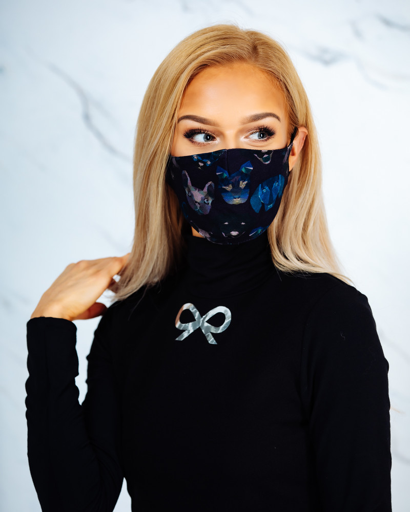 FACE MASK GRAPHIC DOGS -1 PIECE