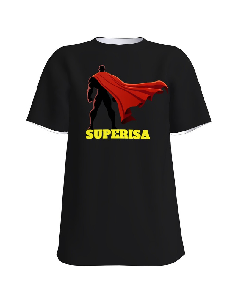 SUPERISA UNISEX T-SHIRT BLACK