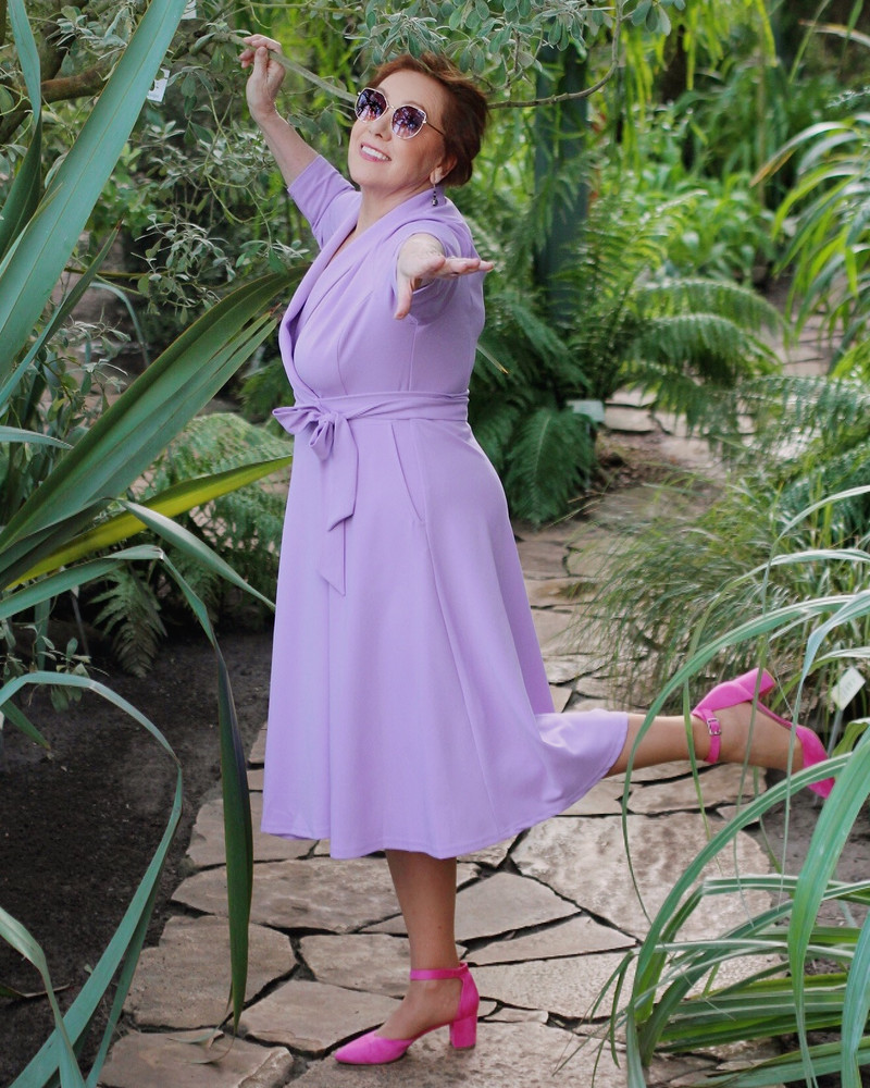 MOON MIDI DRESS LILAC