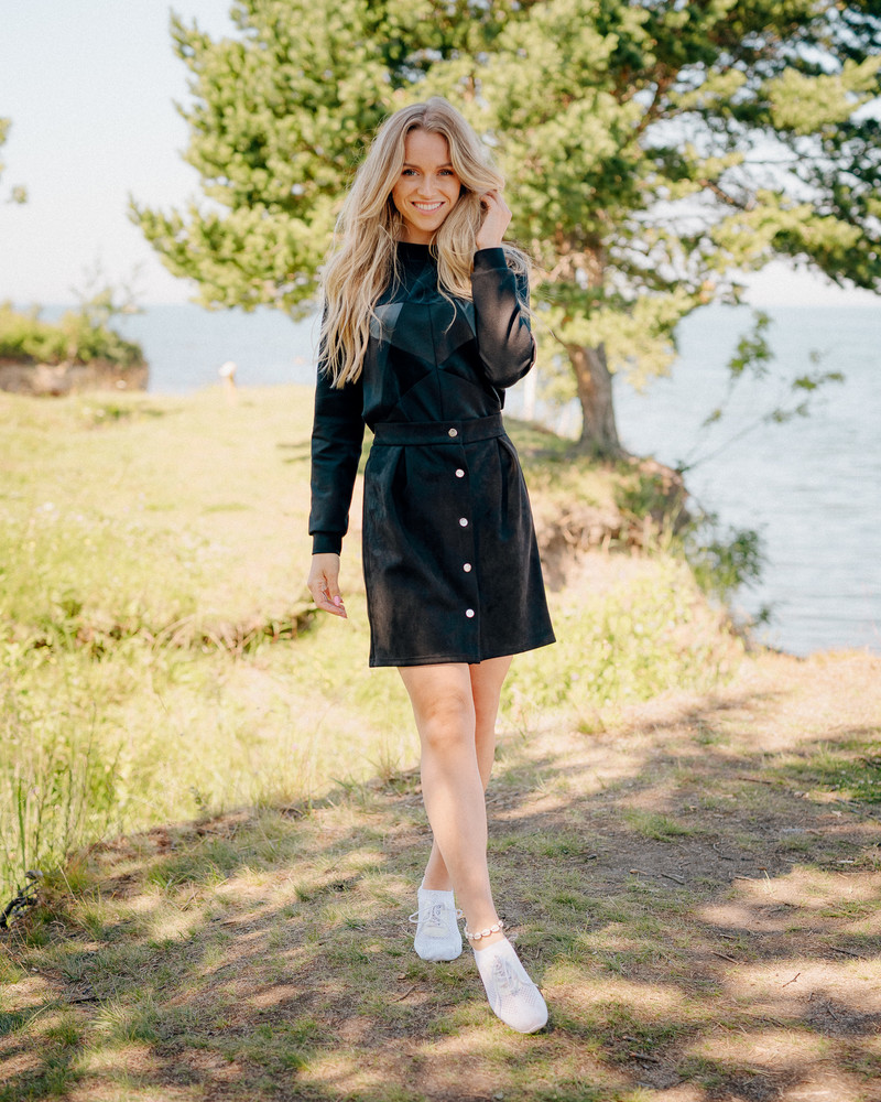 TD POPPPER TULIP SKIRT BLAC