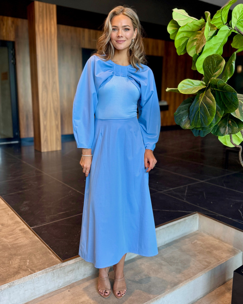 DOLLISH MIDI DRESS BLUE