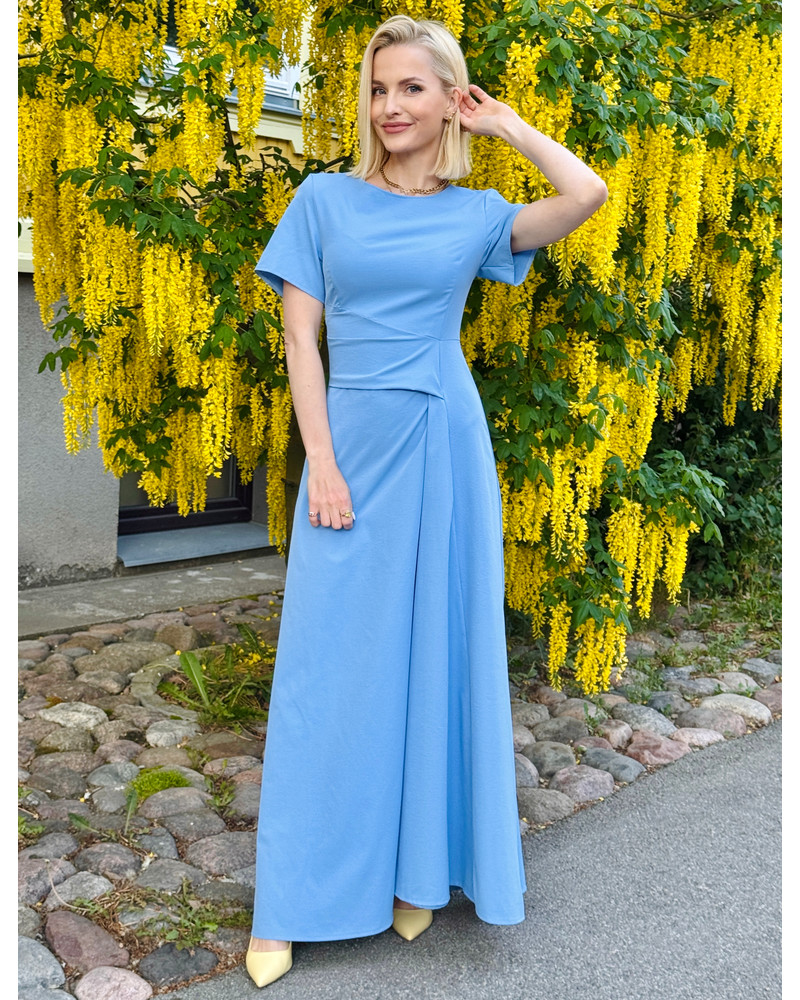 SHIFTED MAXI DRESS BLUE