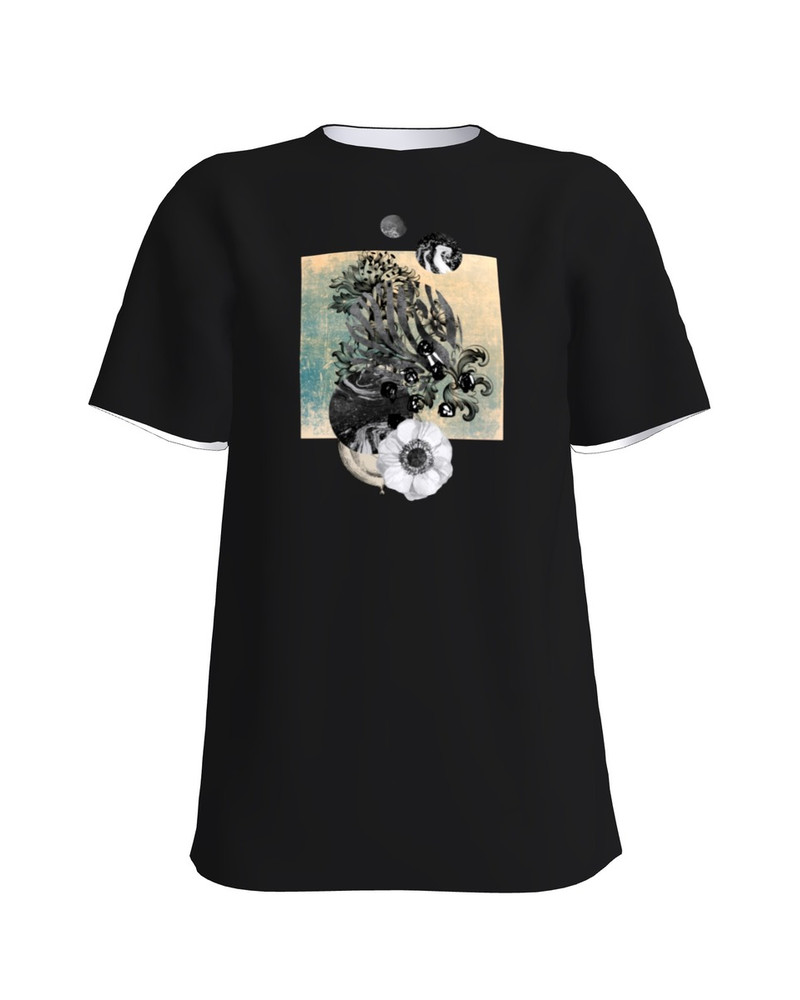 FLOWER T-Shirt H UNISEX black