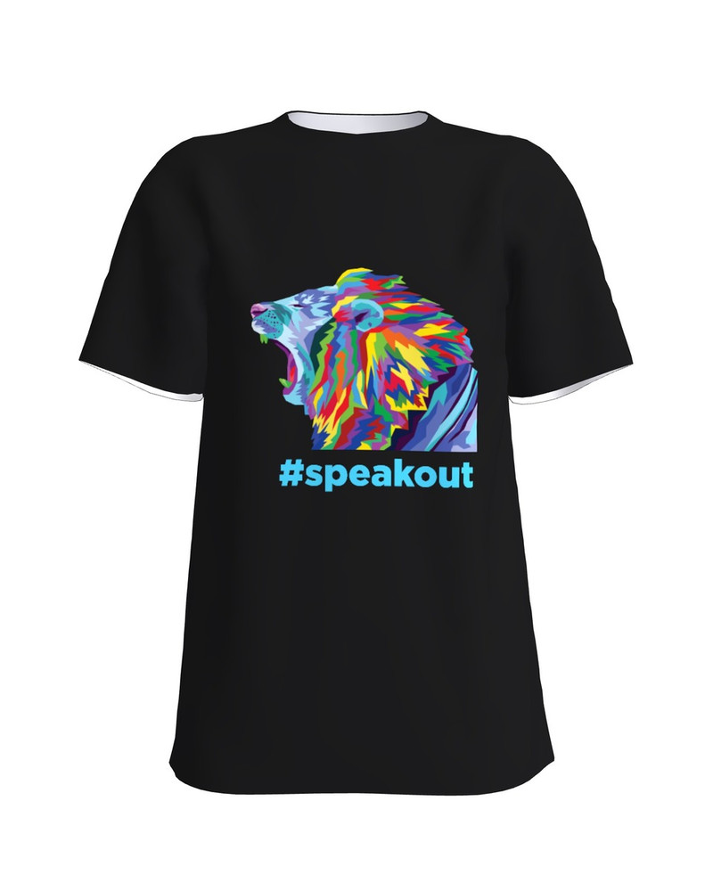 #speakout colorful lion