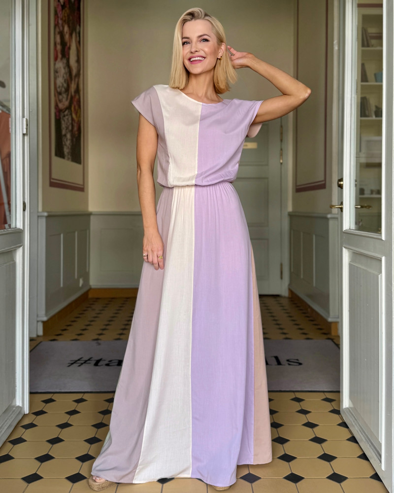 COLOR PALETTE MAXI DRESS