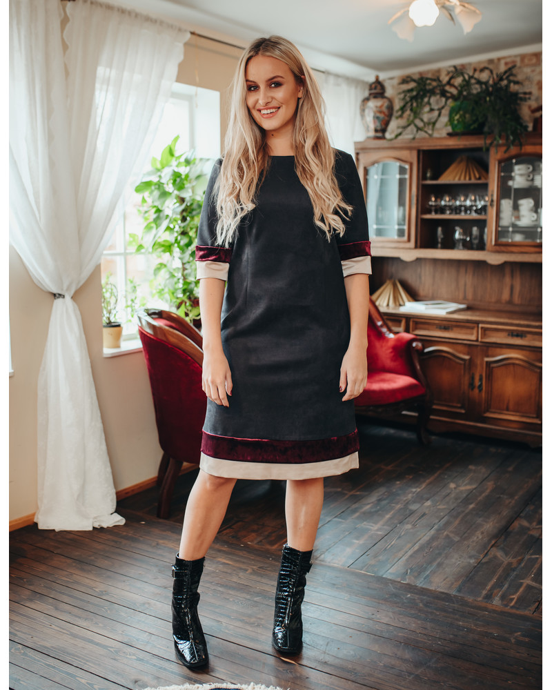 LAYERCAKE DRESS BLACK