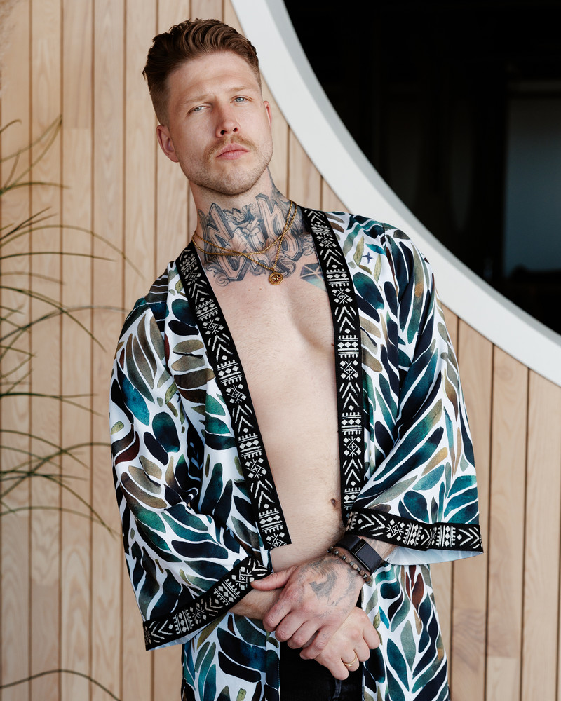 LETRIBE UNISEX KIMONO JUNGLE