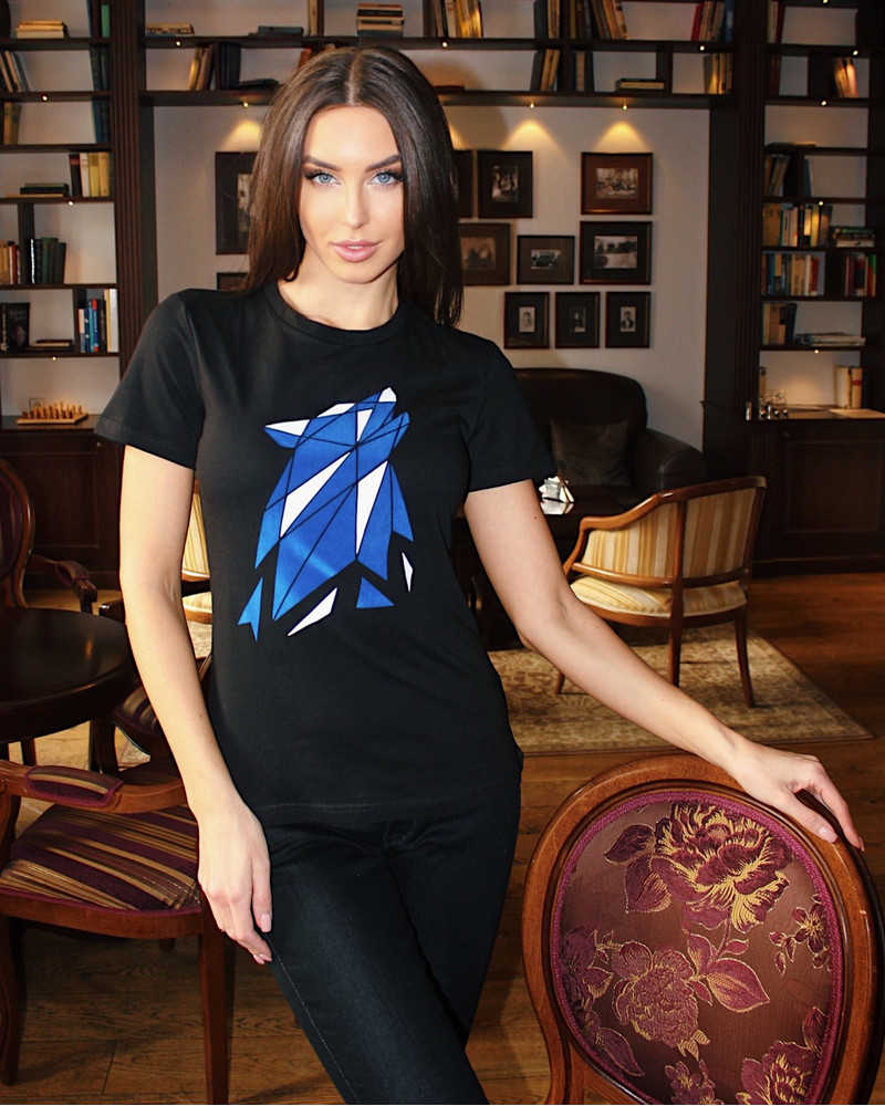 ESTONIAN WOLF SLIM T-SHIRT BLACK