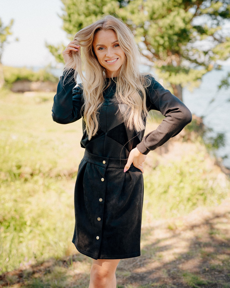 TD POPPPER TULIP SKIRT BLAC
