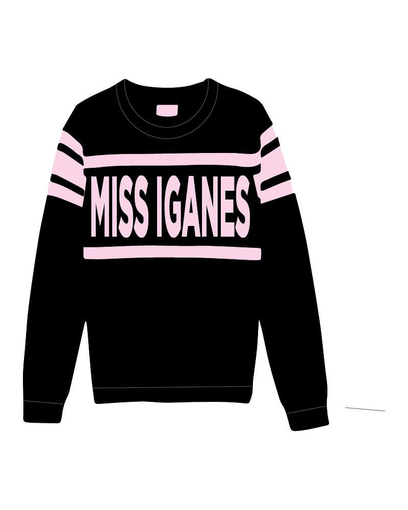 MISS IGANES KNIT SWEATER  BLACK