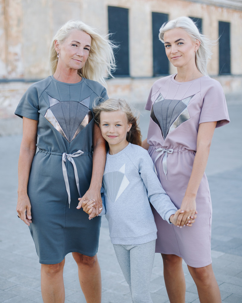 FOX JUMPER DRESS DARK GREY