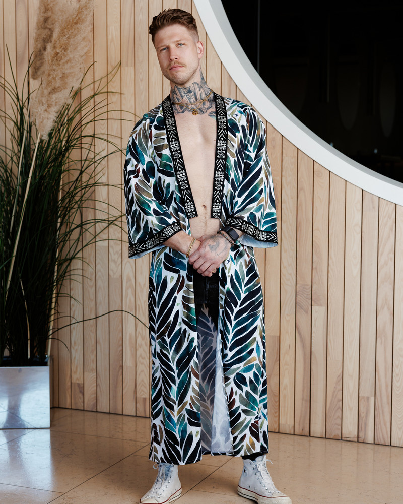 LETRIBE UNISEX KIMONO JUNGLE