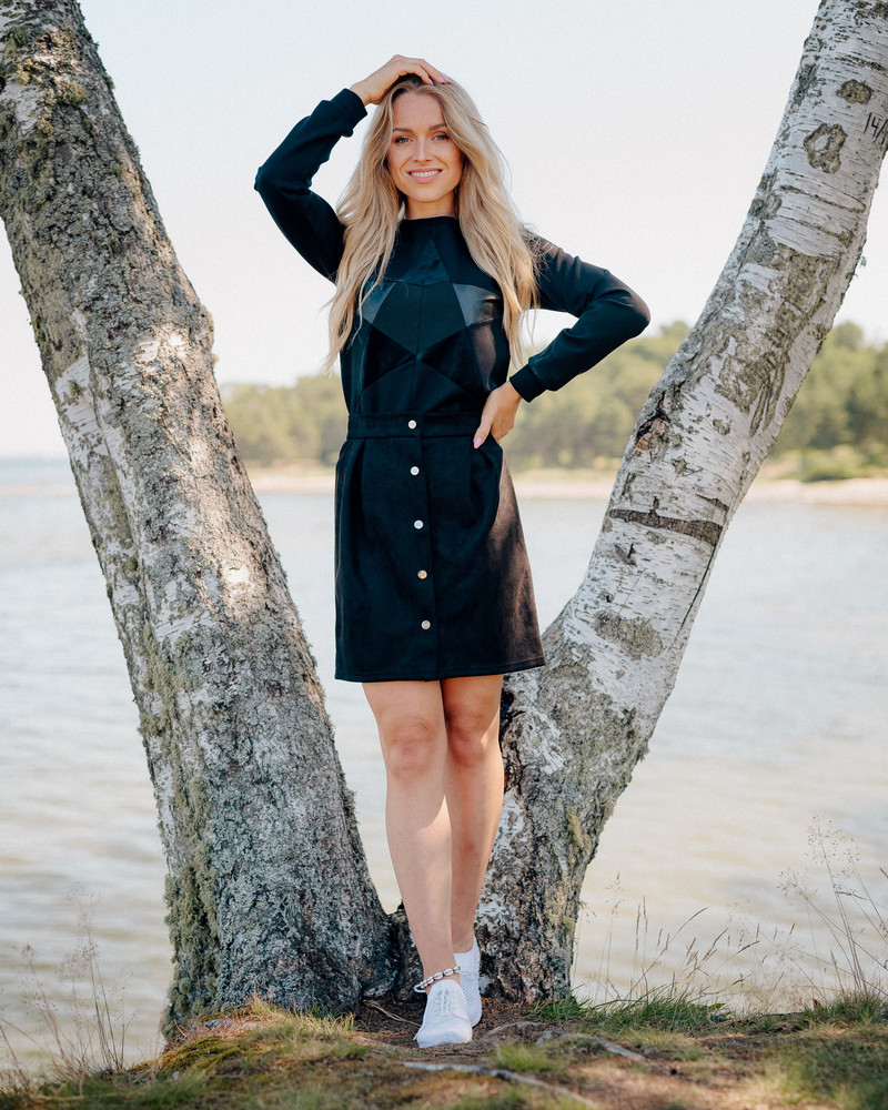 TD POPPPER TULIP SKIRT BLAC