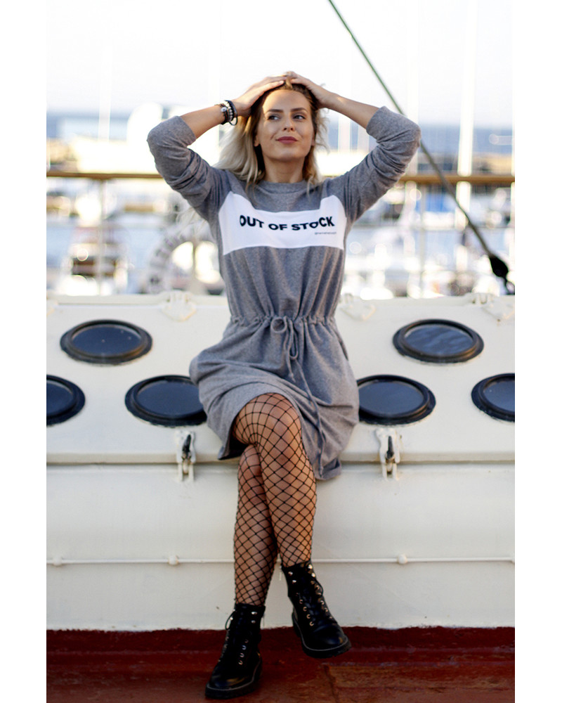 OUT OF STOCK GREY JUMPER DRESS