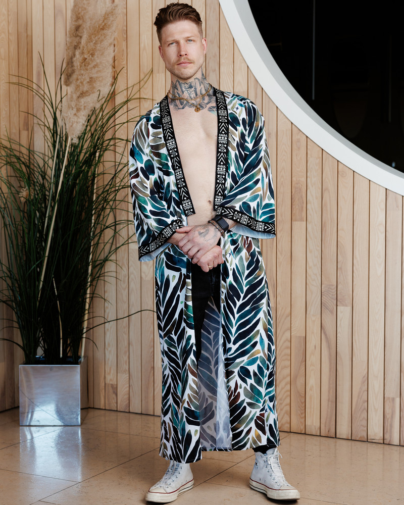 LETRIBE UNISEX KIMONO JUNGLE