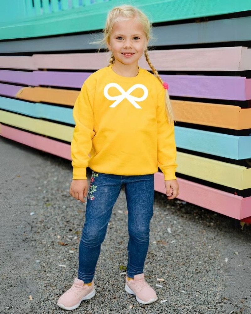 DOLLS KIDS SWEATSHIRT YELLOW