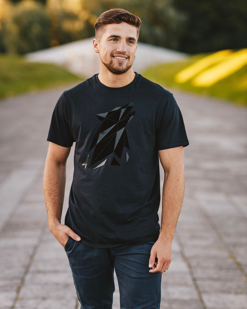 WOLF UNISEX T-SHIRT BLACK