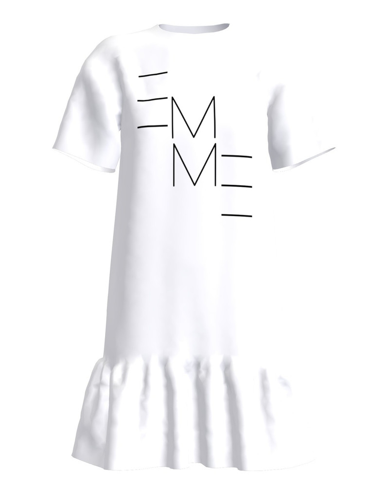 EMME FRILL DRESS WHITE