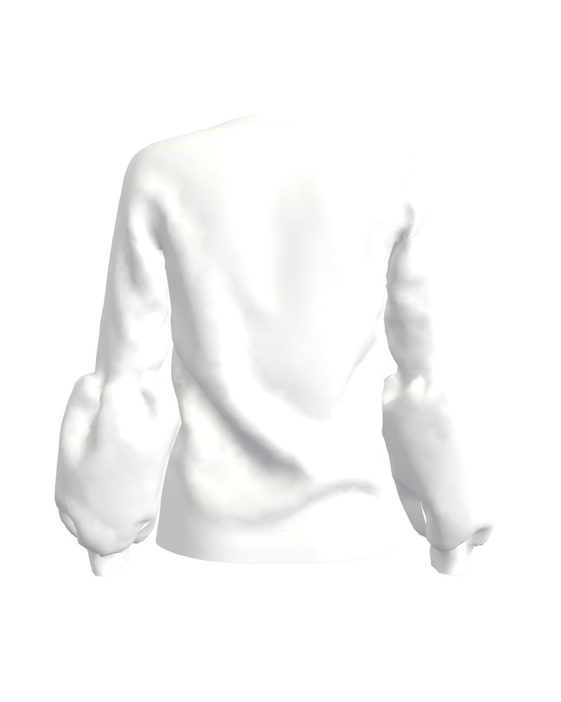 ABSTRACT WOLF ALICE SWEATSHIRT WHITE