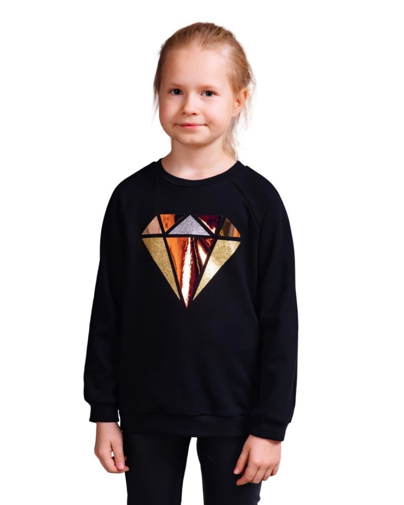 GOLD DIAMOND KIDS SWEATSHIRT BLACK