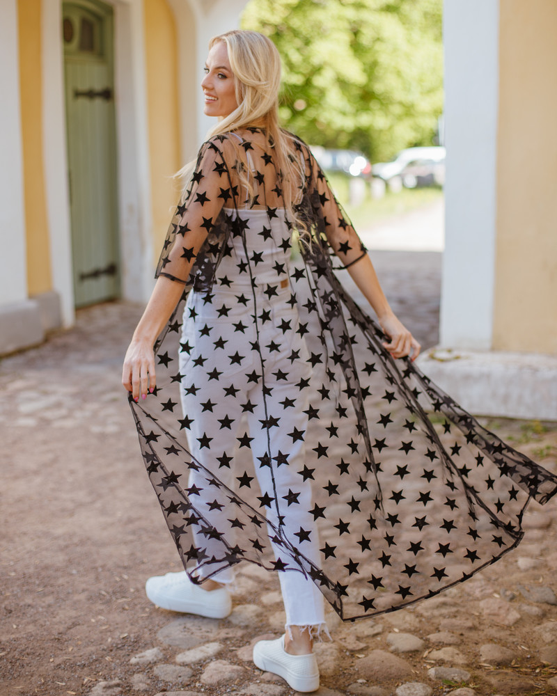 STAR MESH FLYAWAY KIMONO