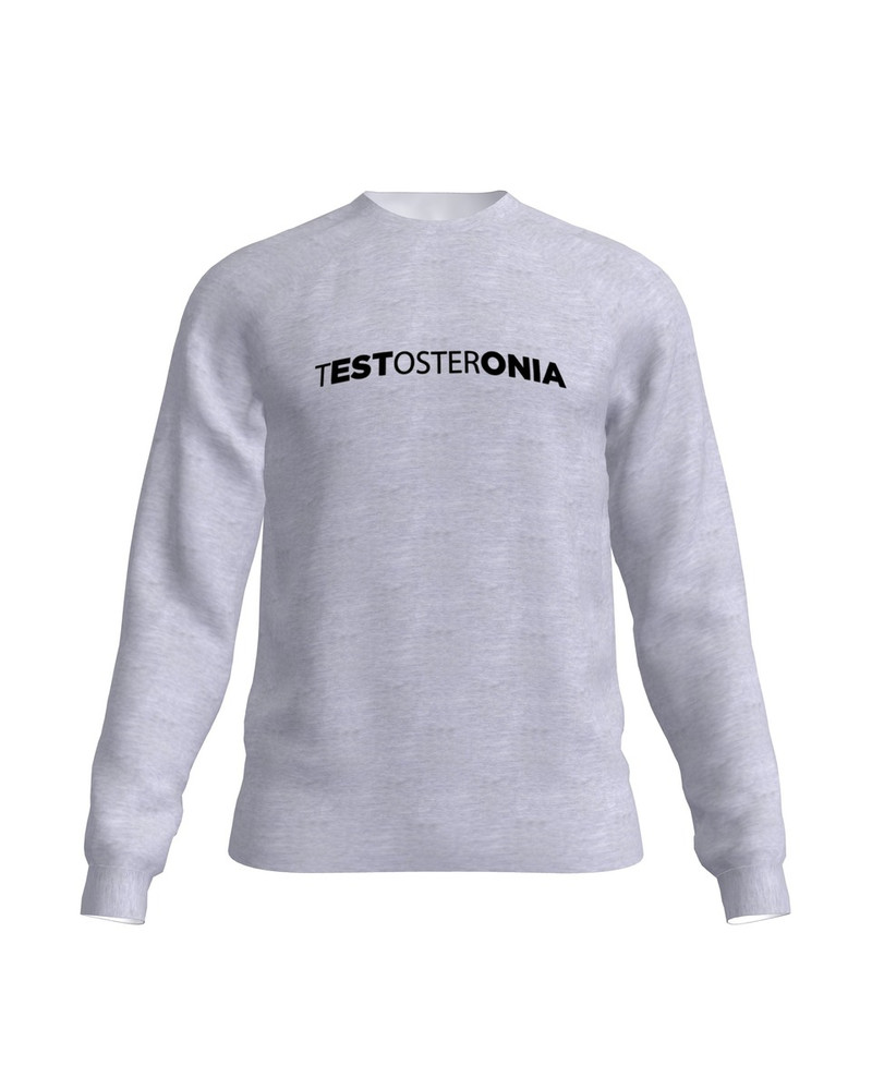 tESTosterONIA SWEATSHIRT LIGHT GREY
