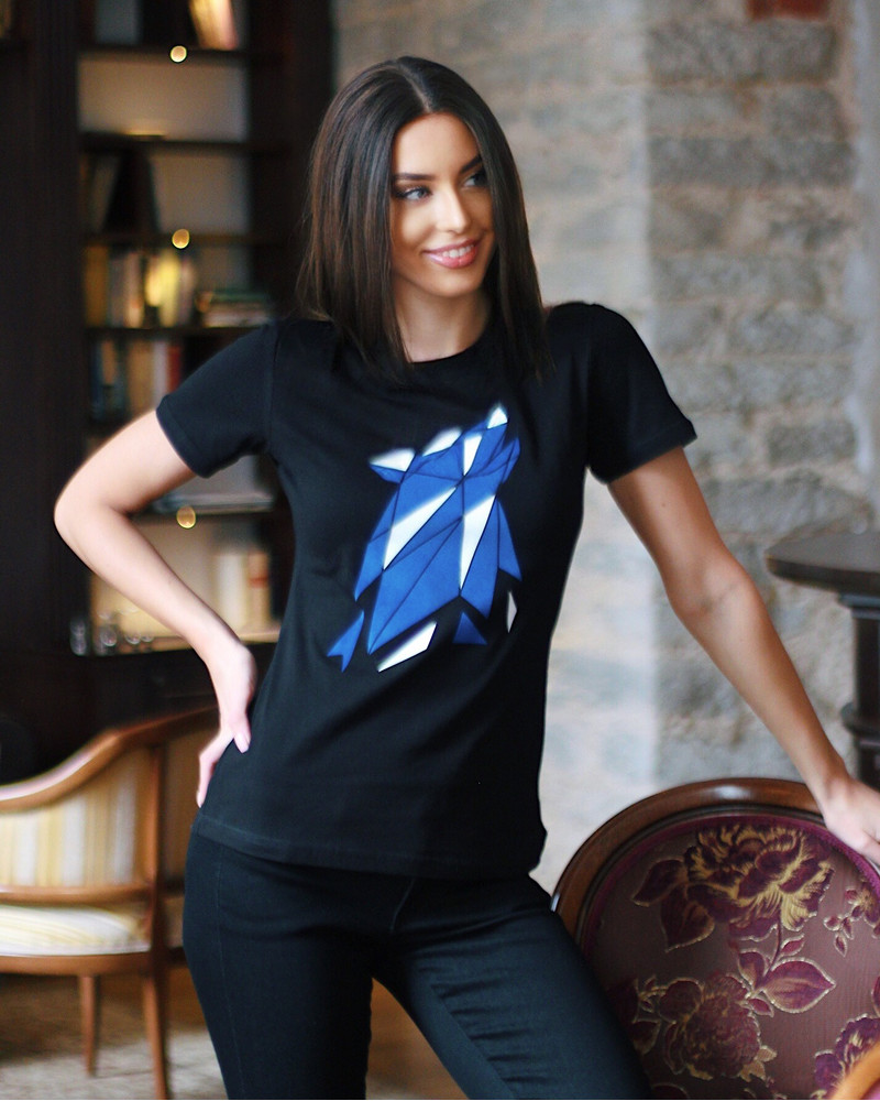 ESTONIAN WOLF SLIM T-SHIRT BLACK