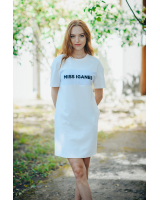 MISS IGANES WHITE OVERSIZE DRESS