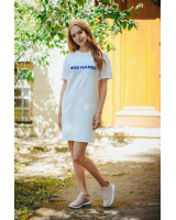MISS IGANES WHITE OVERSIZE DRESS