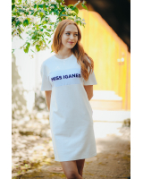 MISS IGANES WHITE OVERSIZE DRESS