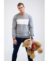CUSTOM SLOGAN - GREY SWEATER