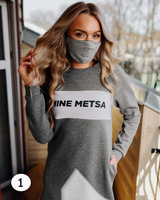 FACE MASK GREY -1 PIECE