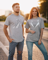 SILVER FOX PRINT T-SHIRT GREY