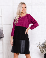 BORDEAUX TRIO SWEATER DRESS