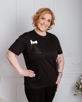 KITTY PRINT T-SHIRT BLACK
