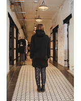 CUSTOM BLACK HOODED DRESS