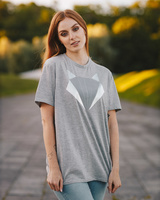 SILVER FOX PRINT T-SHIRT GREY