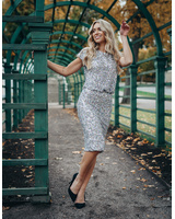 MERMAID SEQUIN SILVER DRESS